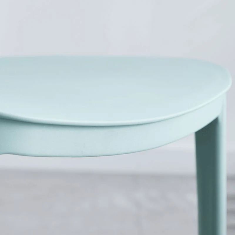 Sedia da sala da pranzo scandinava plastica, finitura opaca, sedia laterale da pranzo con schienale aperto Clearhalo