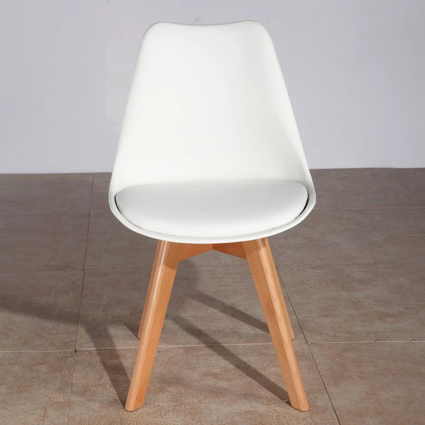 Sedia da sala da pranzo stile moderno Sedie solide senza braccioli con gambe legno Clearhalo