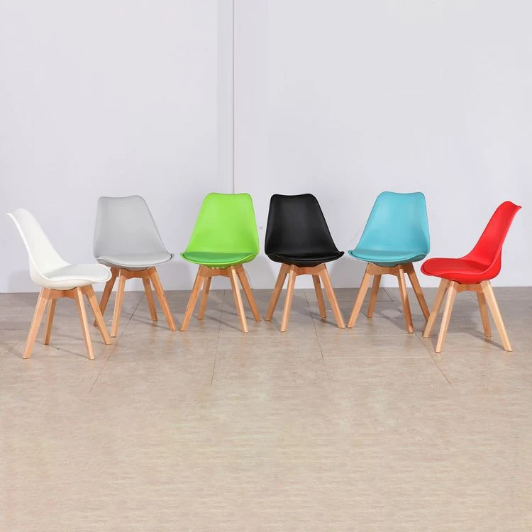 Sedia da sala da pranzo stile moderno Sedie solide senza braccioli con gambe legno Clearhalo