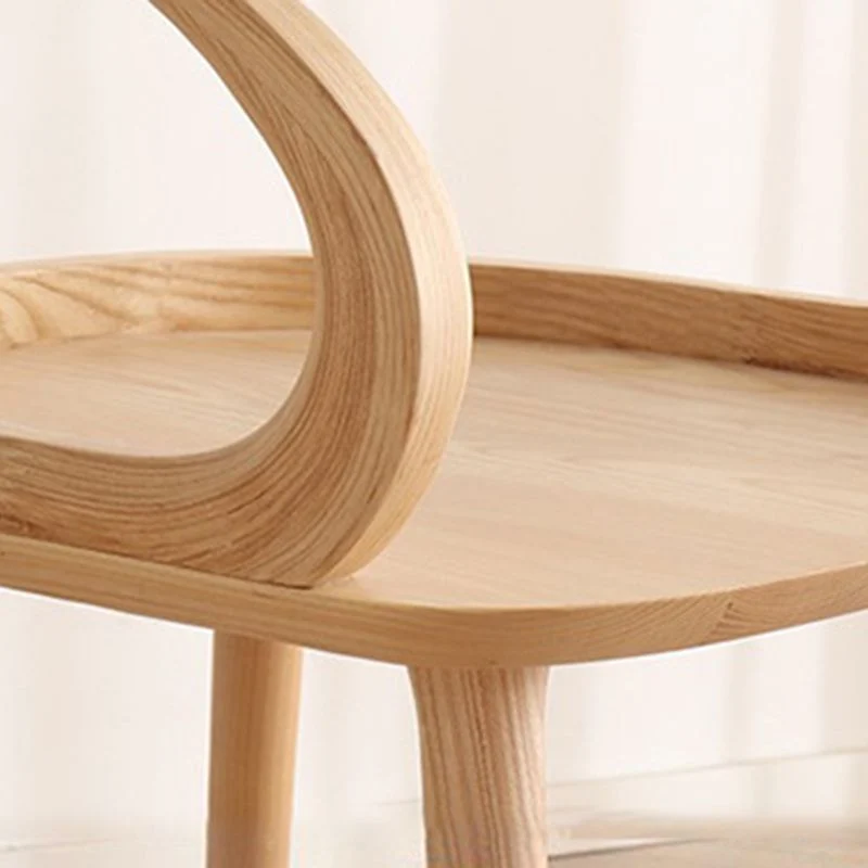 Sedia da sala da pranzo tradizionale legno con schienale aperto per cucina Clearhalo