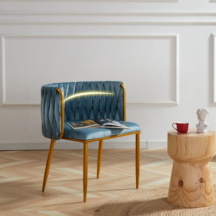 Sedia scandinava con schienale massiccio e senza braccioli, sedie laterali imbottite Clearhalo