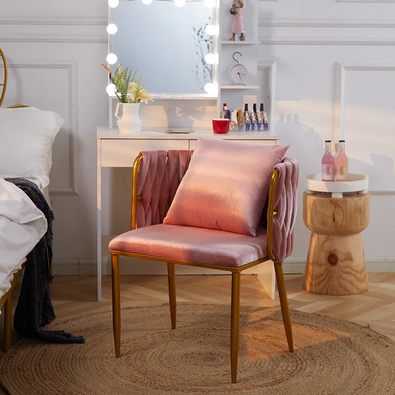 Sedia scandinava con schienale massiccio e senza braccioli, sedie laterali imbottite Clearhalo
