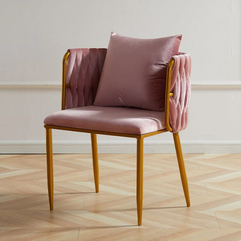 Sedia scandinava con schienale massiccio e senza braccioli, sedie laterali imbottite Clearhalo