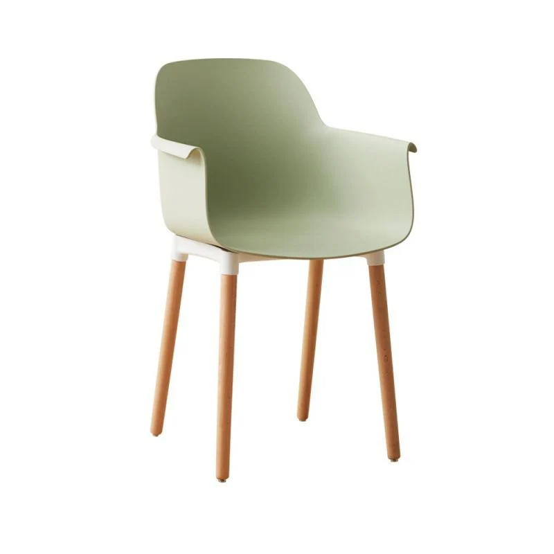 Sedia scandinava legno per cucina, sala da pranzo, con schienale massiccio Clearhalo