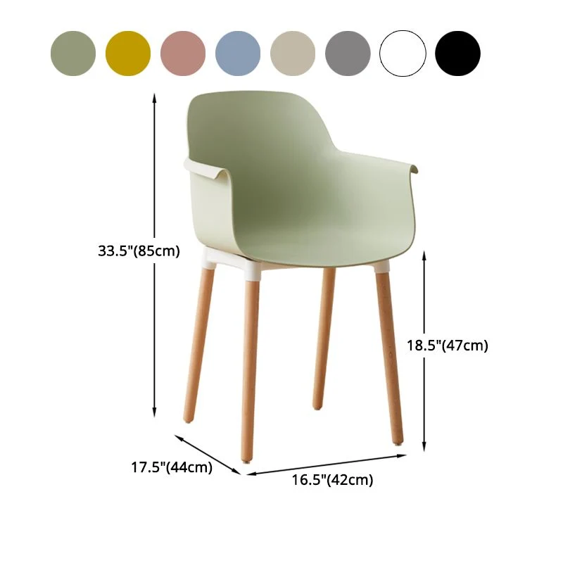 Sedia scandinava legno per cucina, sala da pranzo, con schienale massiccio Clearhalo