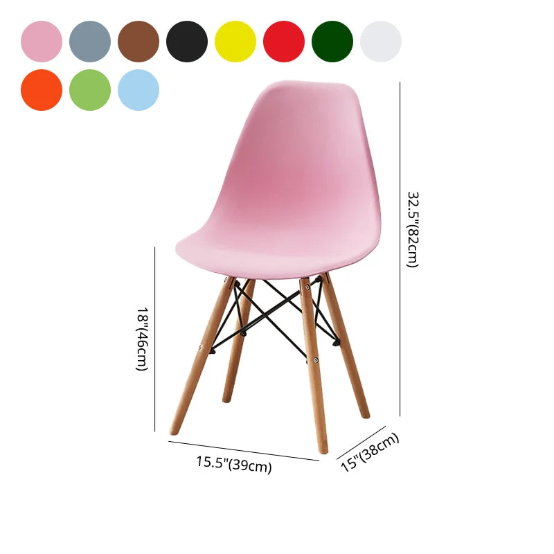 Sedia scandinava legno per interni ed esterni Sedia laterale con schienale massiccio Clearhalo