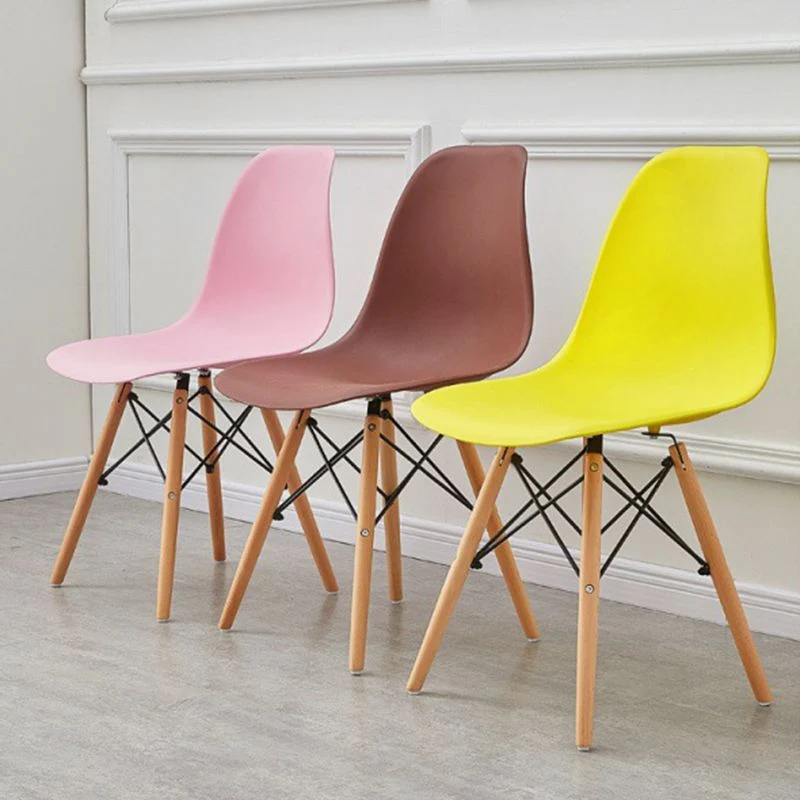 Sedia scandinava legno per interni ed esterni Sedia laterale con schienale massiccio Clearhalo