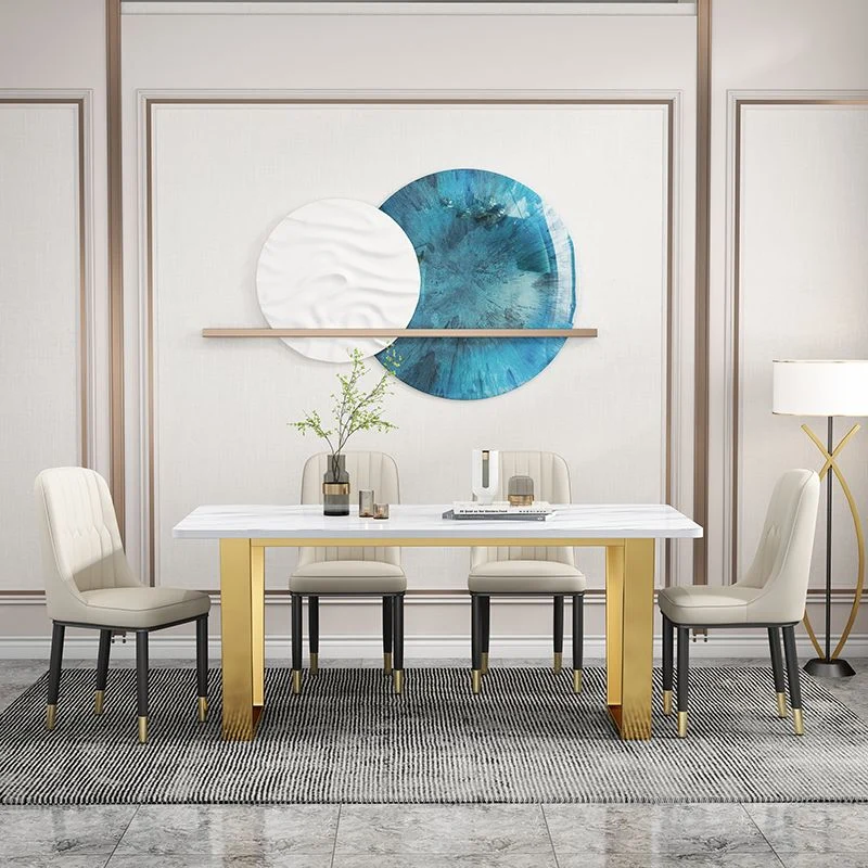 Sedia scandinava per la casa, sedia da sala da pranzo imbottita metallo, schienale massiccio (set di 2) Clearhalo