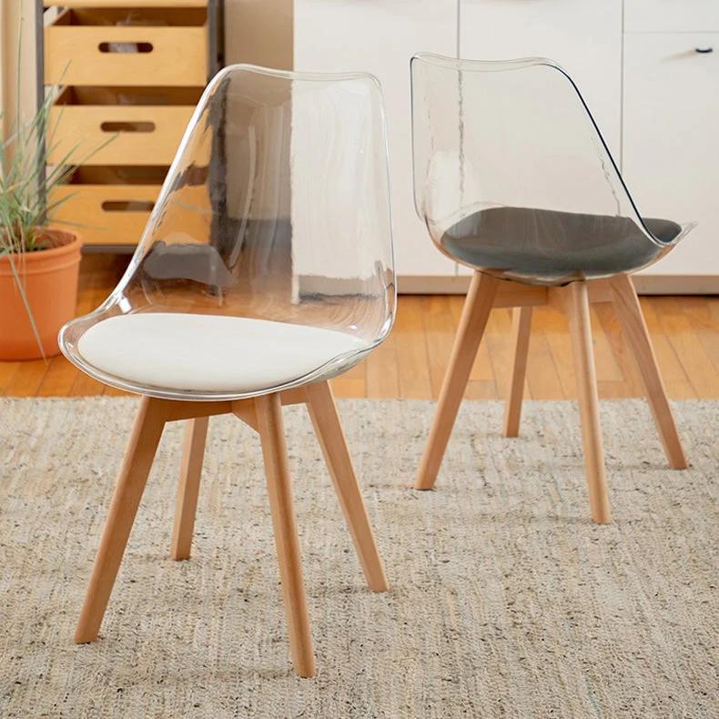 Sedia scandinava per interni ed esterni legno. Sedia laterale con schienale massiccio Clearhalo