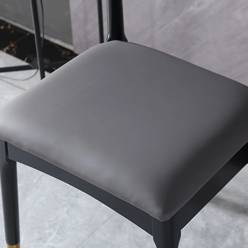Sedia scandinava per interni Sedia da sala da pranzo legno imbottita con schienale aperto Clearhalo
