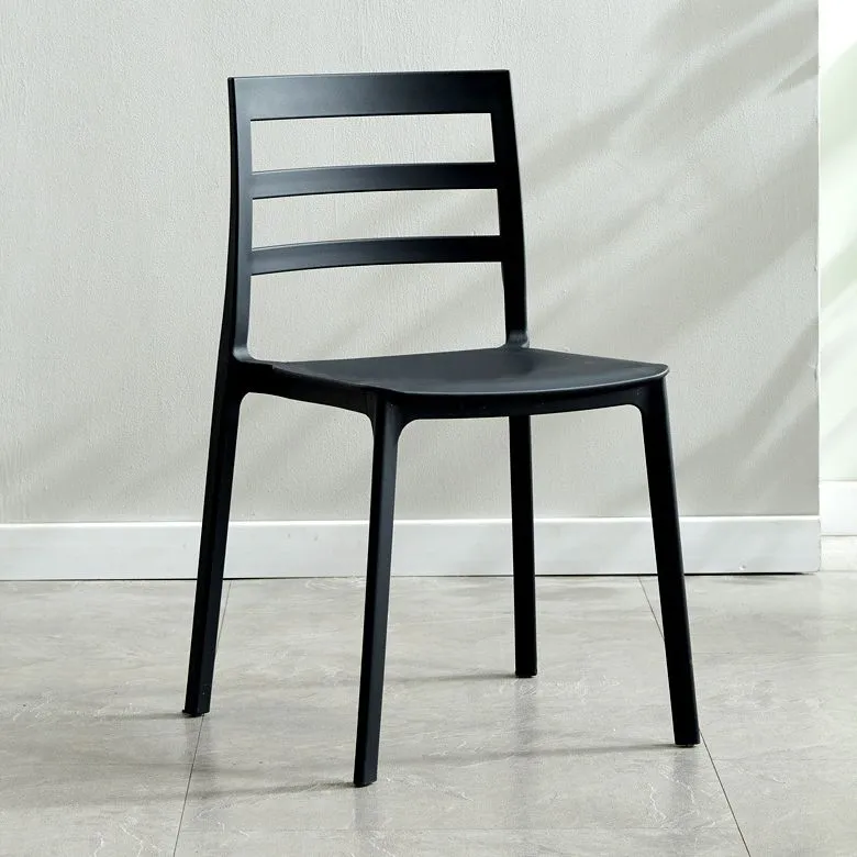 Sedia scandinava plastica impilabile per sala da pranzo e cucina Clearhalo