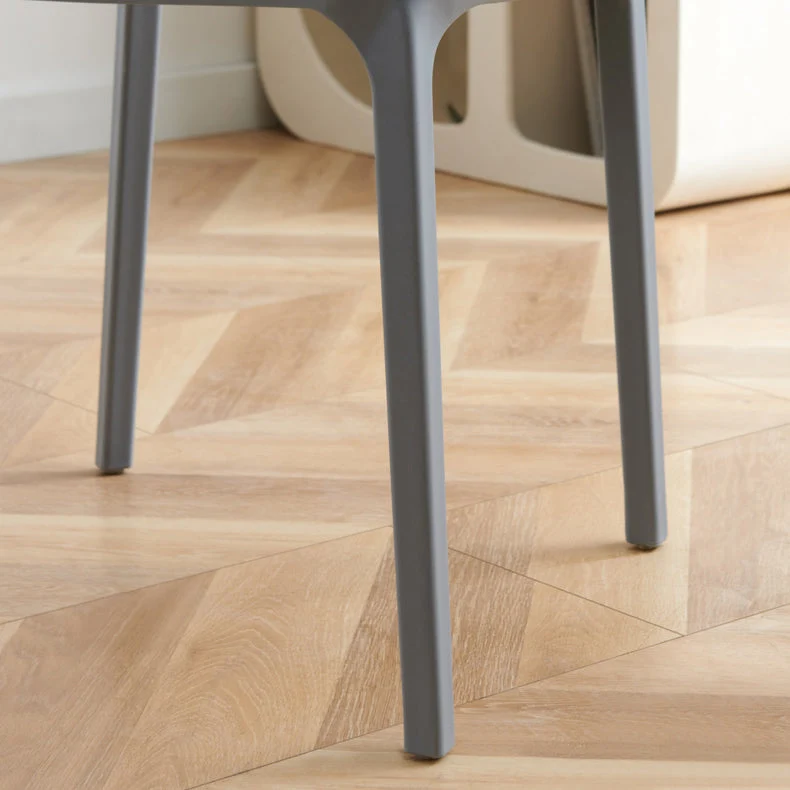 Sedia scandinava plastica per sala da pranzo e cucina Clearhalo