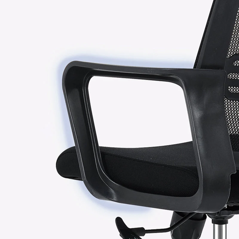 Sedia da scrivania moderna con bracciolo fisso Sedia da scrivania ergonomica regolabile altezza Clearhalo