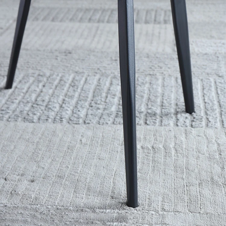 Sedia senza braccioli imbottita con schienale massiccio stile scandinavo per uso domestico Clearhalo