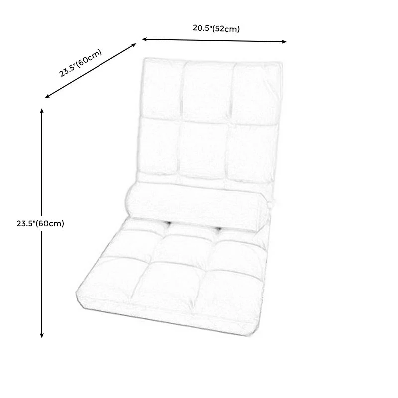 Sedia senza braccioli lino 20,4" L x 20,8" L x 23,6" Sedia per soggiorno Clearhalo