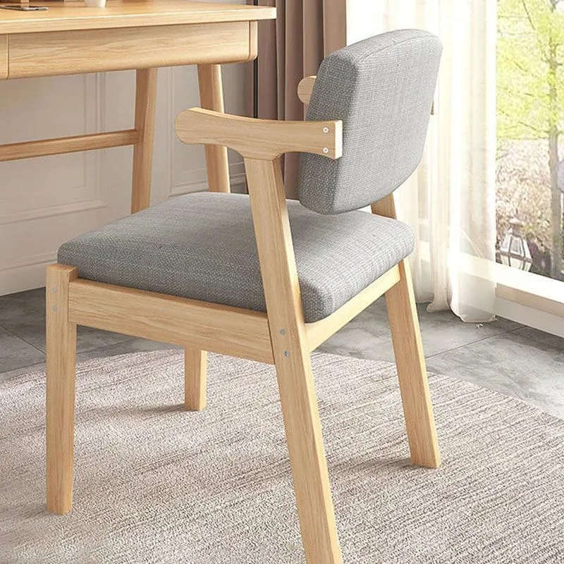 Sedia stile moderno Sedia senza braccioli con schienale aperto e gambe legno per la casa Clearhalo