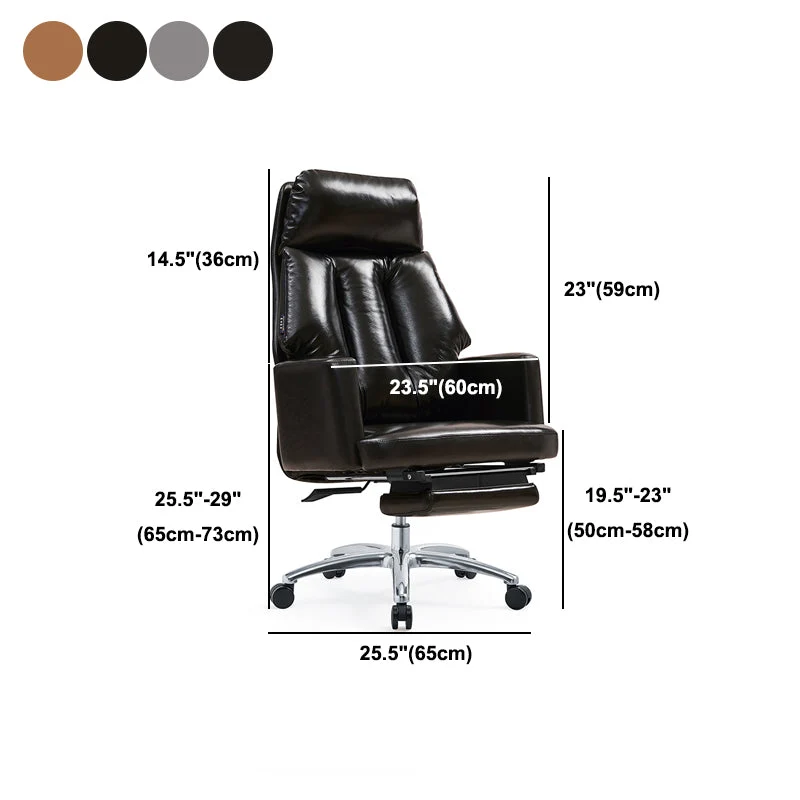 Sedia da ufficio contemporanea con struttura metallo Sedia da computer ergonomica direzionale Clearhalo