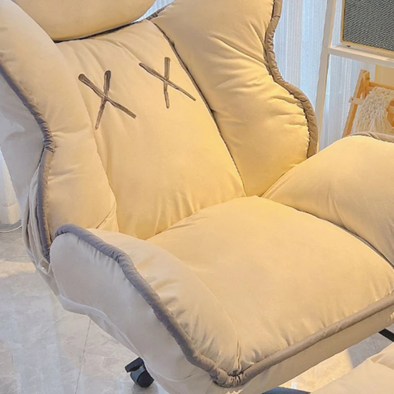 Sedia da ufficio contemporanea Sedia da ufficio girevole con base nylon e ruote Clearhalo