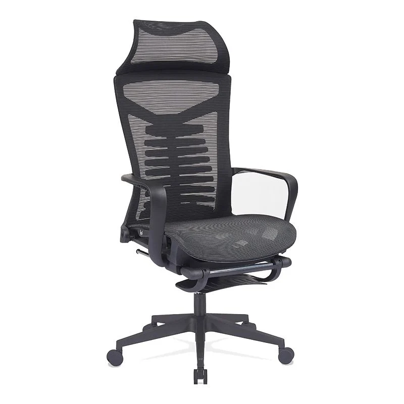 Sedia da ufficio direzionale con schienale alto Sedia moderna ergonomica con braccioli girevoli Clearhalo