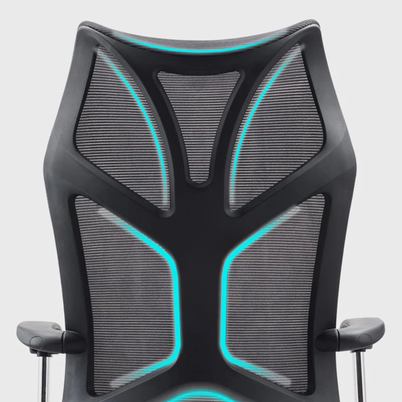 Sedia da ufficio girevole con schienale alto Sedia direzionale moderna ed ergonomica Clearhalo