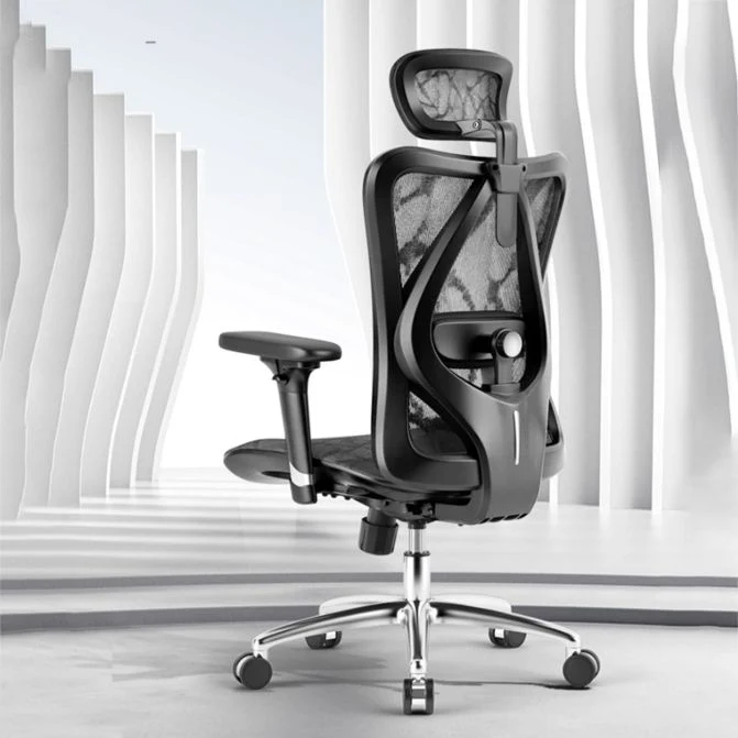 Sedia da ufficio moderna con braccioli inclusi Sedia da scrivania regolabile altezza per ufficio Clearhalo