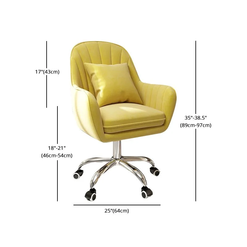 Sedia da ufficio moderna ergonomica per computer, sedia da ufficio con schienale medio Clearhalo