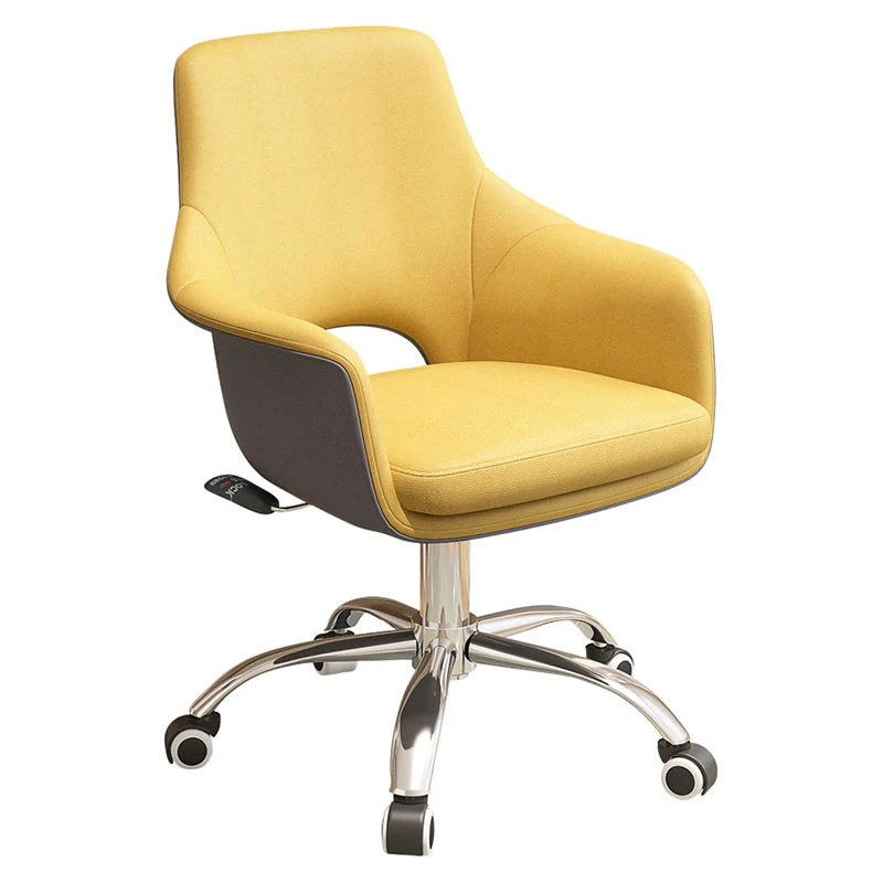 Sedia da ufficio moderna ergonomica per computer, sedia da ufficio con schienale medio Clearhalo