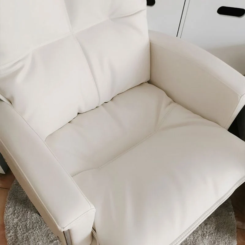 Sedia da ufficio moderna imbottita Poltrona ecopelle con ruote Clearhalo