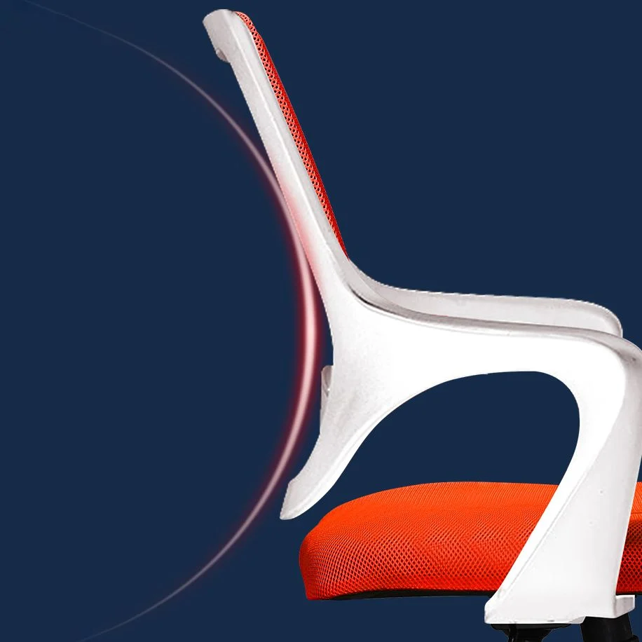 Sedia da ufficio moderna Sedia da scrivania ergonomica con braccioli fissi con supporto lombare Clearhalo