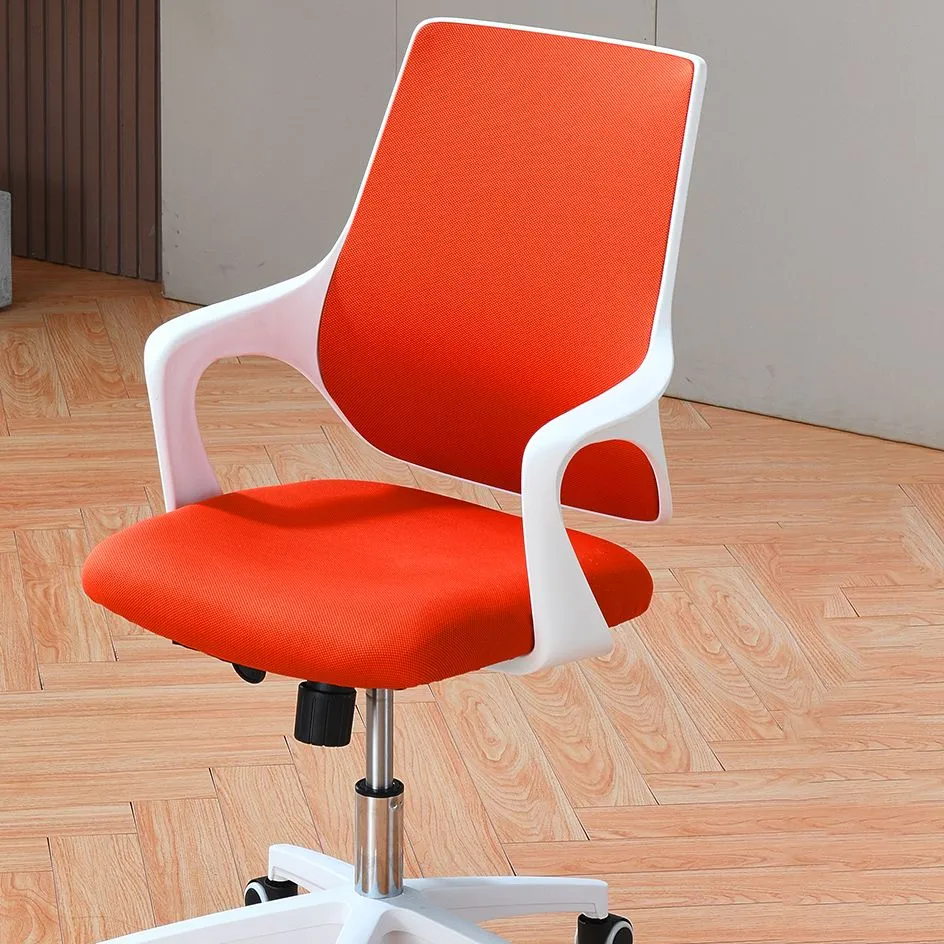 Sedia da ufficio moderna Sedia da scrivania ergonomica con braccioli fissi con supporto lombare Clearhalo