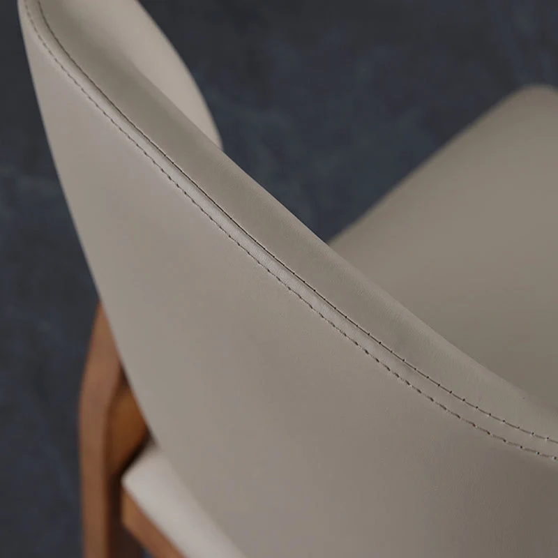 Sedie con schienale aperto stile moderno Sedie laterali senza braccioli con gambe legno per cucina Clearhalo