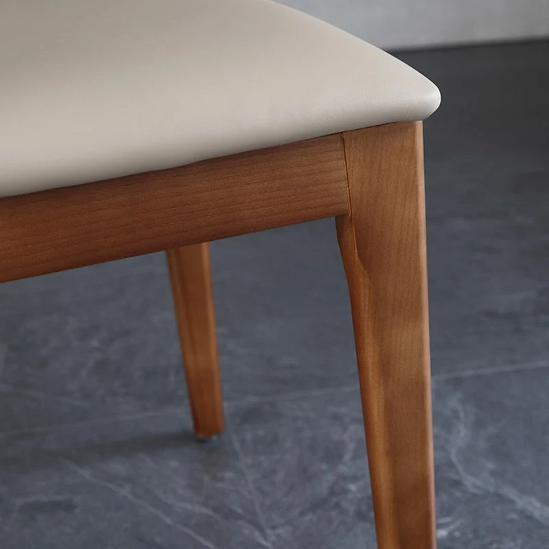 Sedie con schienale aperto stile moderno Sedie laterali senza braccioli con gambe legno per cucina Clearhalo