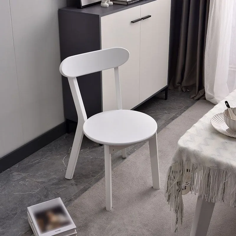 Sedie con schienale aperto stile moderno Sedia da cucina legno senza braccioli Clearhalo