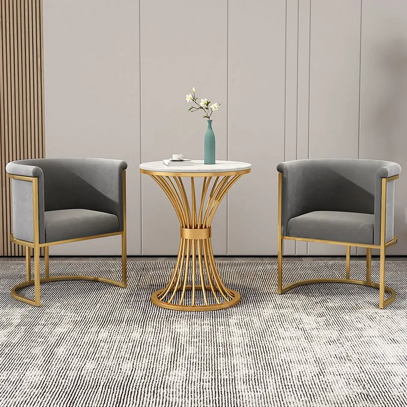 Sedie con schienale massiccio senza braccioli stile scandinavo Sedia laterale imbottita di lusso Clearhalo