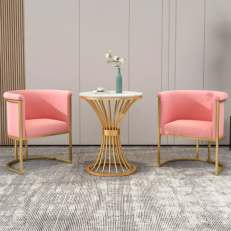 Sedie con schienale massiccio senza braccioli stile scandinavo Sedia laterale imbottita di lusso Clearhalo