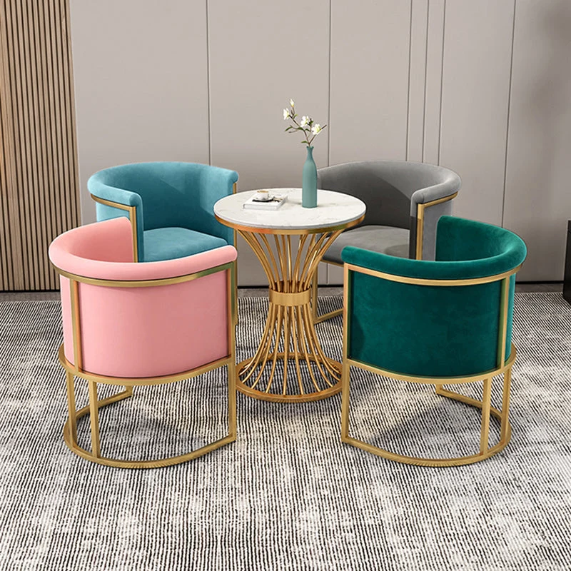 Sedie con schienale massiccio senza braccioli stile scandinavo Sedia laterale imbottita di lusso Clearhalo