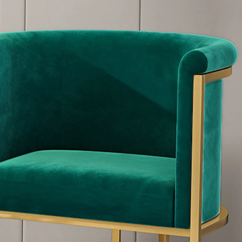 Sedie con schienale massiccio senza braccioli stile scandinavo Sedia laterale imbottita di lusso Clearhalo