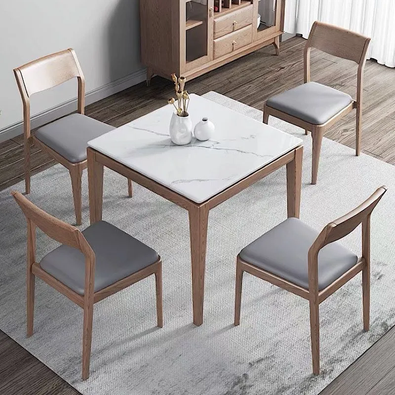 Sedie contemporanee per sala da pranzo legno Sedia da pranzo laterale con schienale aperto senza braccioli Clearhalo