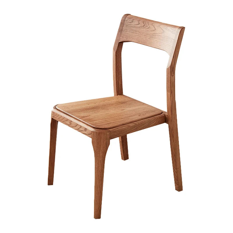 Sedie contemporanee per sala da pranzo legno Sedia da pranzo laterale con schienale aperto senza braccioli Clearhalo