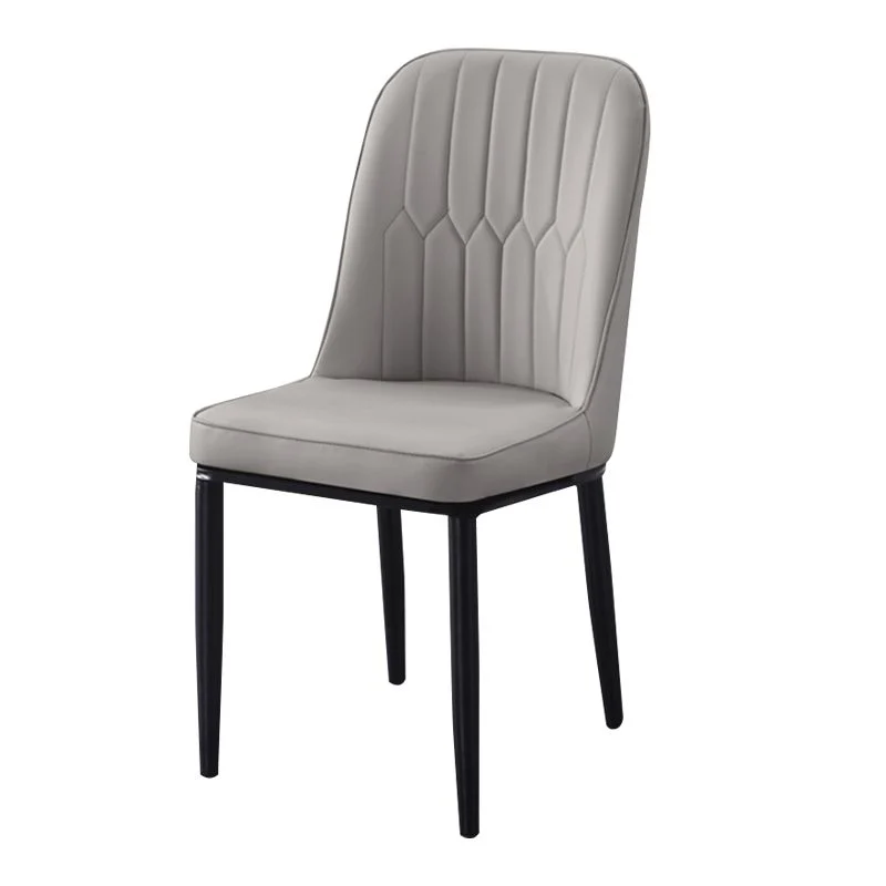 Sedie contemporanee per sala da pranzo metallo per interni ed esterni Sedie da pranzo imbottite senza braccioli Clearhalo