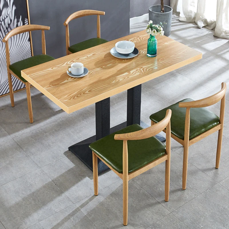 Sedie da cucina metallo stile moderno Set sedia pelle PU con schienale aperto Clearhalo