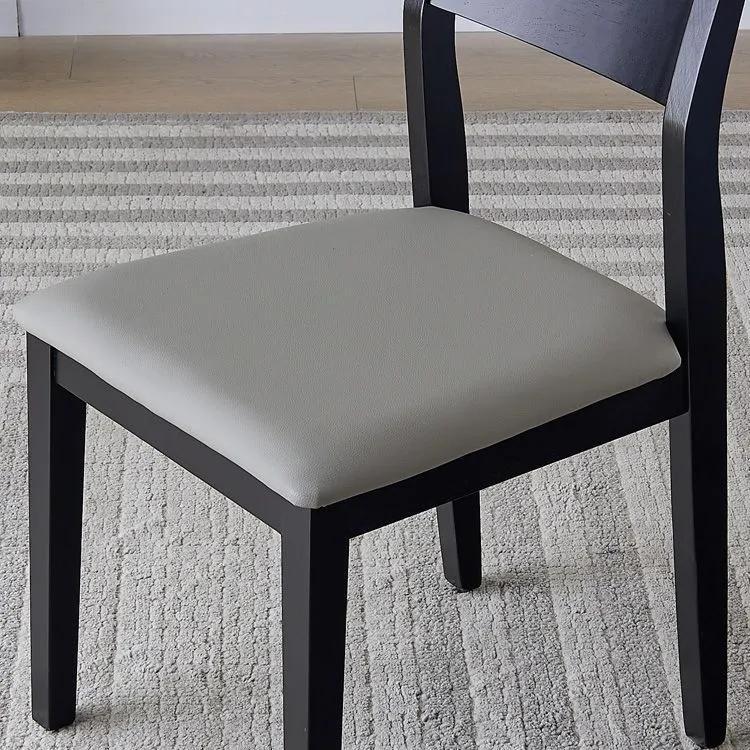 Sedie da cucina senza braccioli Sedie laterali moderne legno massello per sala da pranzo Clearhalo