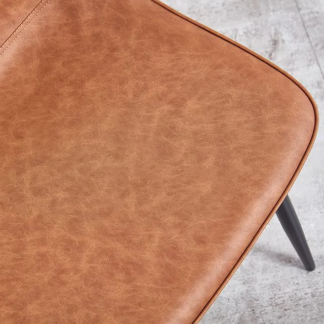 Sedie da cucina stile moderno Sedia da pranzo senza braccioli con gambe metallo Clearhalo