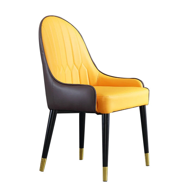 Sedie Glam Parsons Sedie da pranzo imbottite con gambe legno Clearhalo
