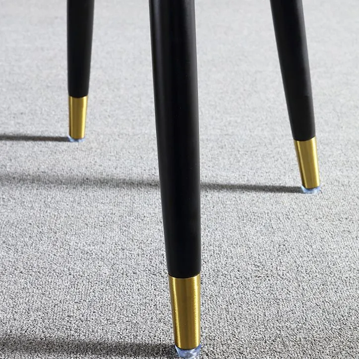 Sedie Glam Parsons Sedie da pranzo imbottite con gambe legno Clearhalo