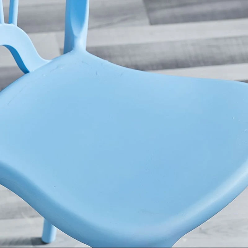 Sedie impilabili contemporanee Poltrona da pranzo da cucina con gambe plastica Clearhalo