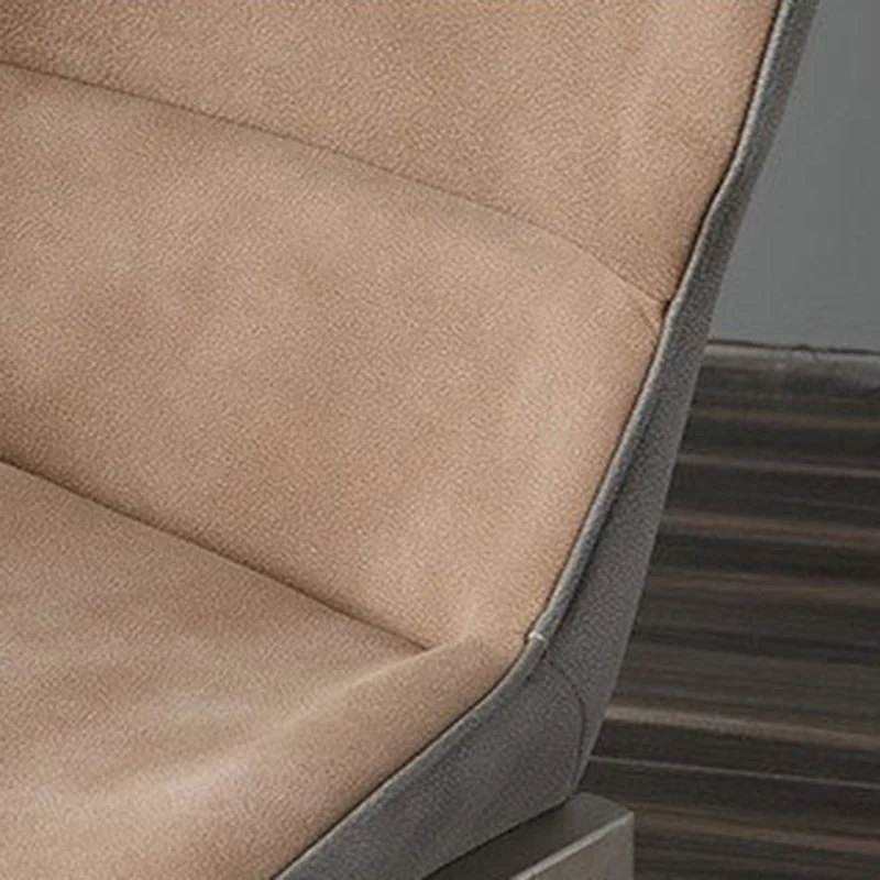 Sedie laterali con braccioli per sedia con schienale stile Glam con gambe metallo per la casa Clearhalo