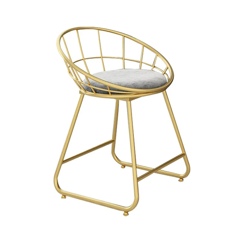 Sedie laterali imbottite dal design nordico Sedie con schienale aperto senza braccioli per la casa Clearhalo