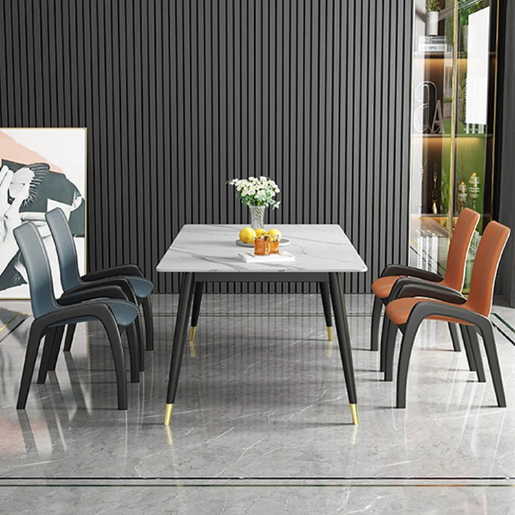 Sedie laterali imbottite per sala da pranzo moderna legno senza braccioli per ristorante (set di 2) Clearhalo
