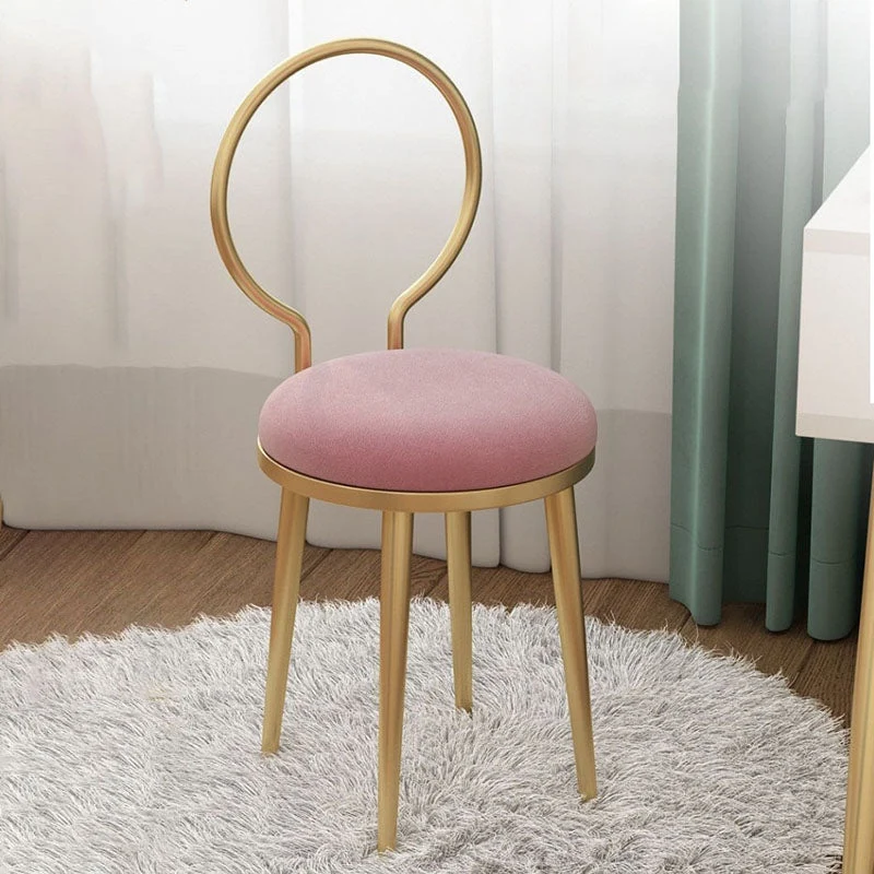 Sedie laterali imbottite scandinave Sedia laterale da pranzo con schienale aperto Clearhalo